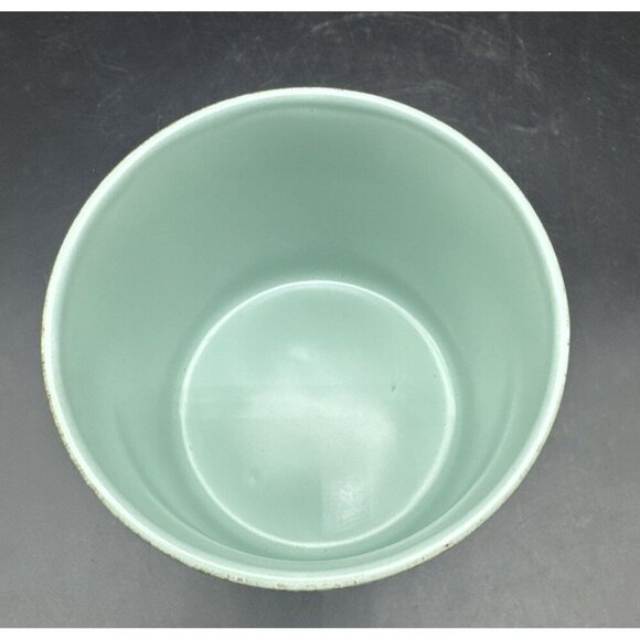 In Homestylez Ceramic Green Speckled Bunny Rabbit Canister Jar 4” Farmhouse - Picture 6 of 10